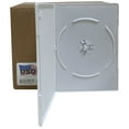 thumbnail image 1 of USDISC DVD Cases Slimline 7mm Premium, Single 1 Disc, White, Pack Of 10, 1 of 1