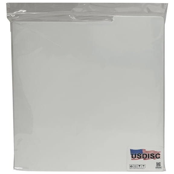 USDISC Record Dividers 12", LP, Polypropylene, 28pt Square Corners, White, Sleeve Of 100