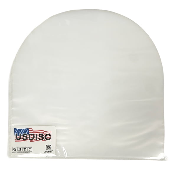 USDISC Record Inner Sleeves 10", 78 RPM, HDPE, Round Corners, Clear, Sleeve Of 50