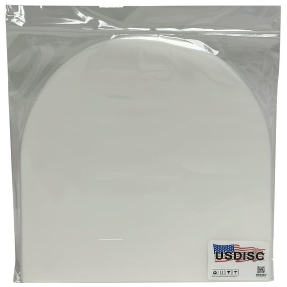 USDISC Record Inner Sleeves 12", LP, HDPE, Round Corners, Clear, Sleeve Of 300