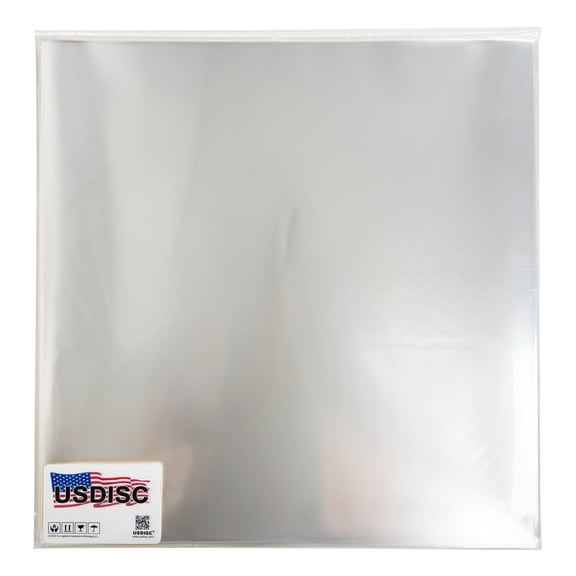 USDISC Record Outer Sleeves 12", LP, OPP, 3mil Gatefold, Clear, Sleeve Of 50