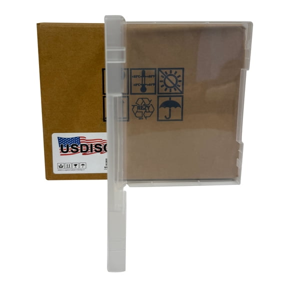 USDISC Storage Stamp Cases Chubby, Style 3, 21mm Clear Mount, Clear, Pack Of 5