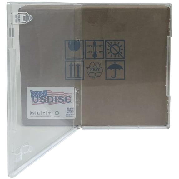 USDISC Storage Stamp Cases Standard, Style 1, 14mm Clear Mount, Clear, Pack Of 100
