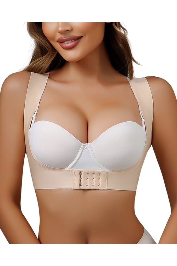 Chest Brace Up for Women Front Closure Lightweight Posture Corrector Sleeveless Slimming Back Brace Support Shaper
