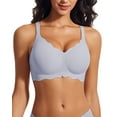 thumbnail image 1 of USEASY Seamless Bras for Women No Underwire Wireless Full Coverage Push Up Bralette Comfort Scalloped T-Shirt Bra, 1 of 6