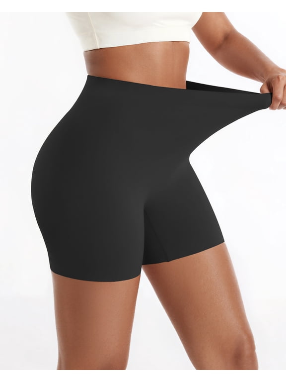 Seamless Shapewear Shorts for Women Tummy Control Slip Shorts Under Dress Women's Thigh Slimmer High Waisted Shaping Boyshorts