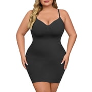 USEASY Shapewear Slip for Women Plus Size Tummy Control Shapewear Dress Seamless Full Body Shaper