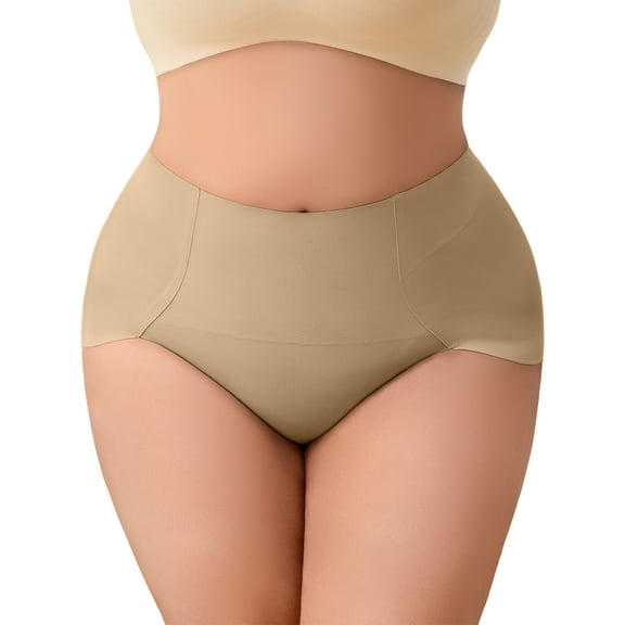 USEASY Shapewear Underwear for Women Tummy Control Mid Wasited Invisible Butt Lifting Shaping Panties