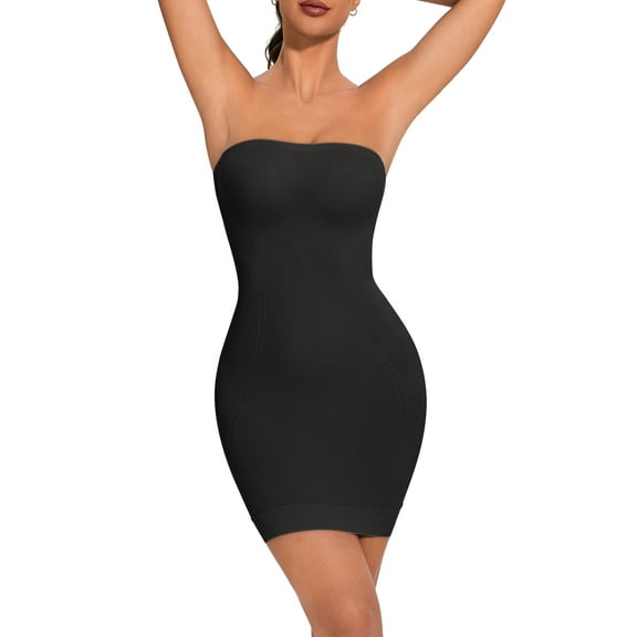 USEASY Strapless Shapewear for Women Full Slip shapewear dress Tummy Control slip for women under dress