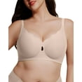 thumbnail image 1 of USEASY Seamless Push Up Bras for Women No Underwire Scalloped Full Coverage T-shirt Bra, 1 of 6