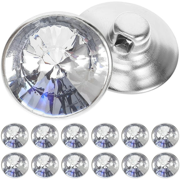 USEOSITY 100pcs Sofa Crystal Buttons Rhinestone Sew Buttons Crystal Furniture Nails Tacks
