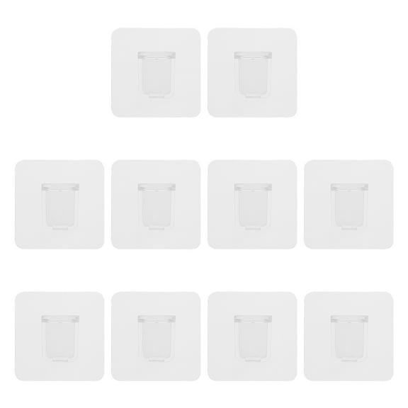 Hytrove Shelf Holder Pegs Transparent Plastic for Cabinet Furniture Kitchen Use 10Pack 2.3X2.3X1in