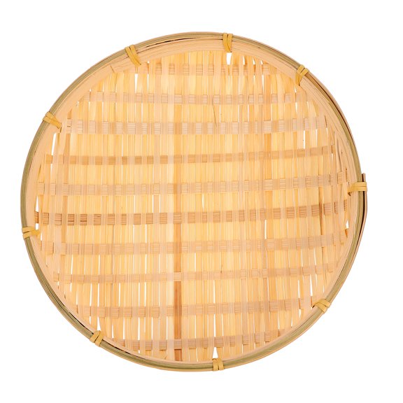 Hytrove Fruit Storage Basket Assorted Color Bamboo 1Pcs 8.7X8.7X1.2In