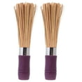 thumbnail image 1 of Hytrove Kitchen Scrubbing Brush Wooden Long Handle for Commercial Users 2Pcs 11.8X2X2In, 1 of 5