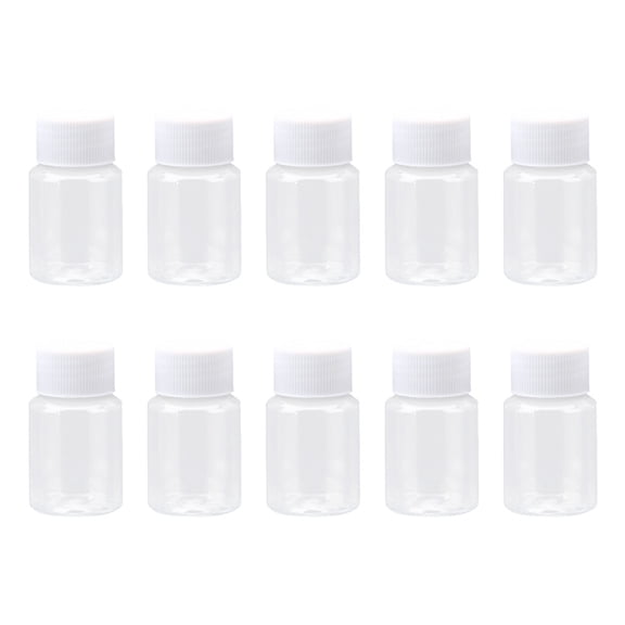 USEOSITY Refillable Empty Bottle 50ml Shampoo Makeup Sample Container for Travel Shampoo Lotions 10pcs