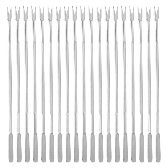 USEOSITY Seafood Forks Nuts Forks: 15pcs Lobster Picks Nuts Forks 2 Prong Tasting Appetizer Forks Cocktail Salad Fruit Forks
