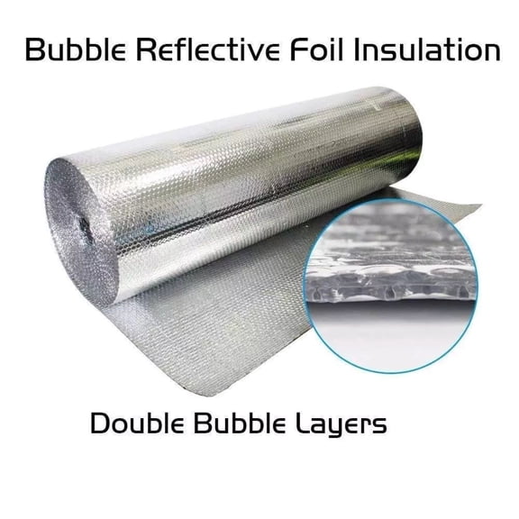 USEP Radiant Barrier POLY-AIR Garage Door Insulation Kit 24in x 32ft + ADHESIVE