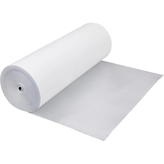 USEP Reflective EPE Foam Core Insulation Radiant Barrier White 48" x 10ft 5mm