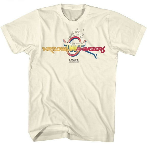 USFL Arizona Wranglers Natural Adult S/S Tshirt S
