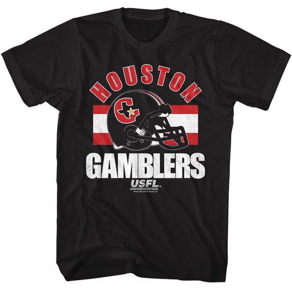 USFL Hgh Black Adult S/S Tshirt S