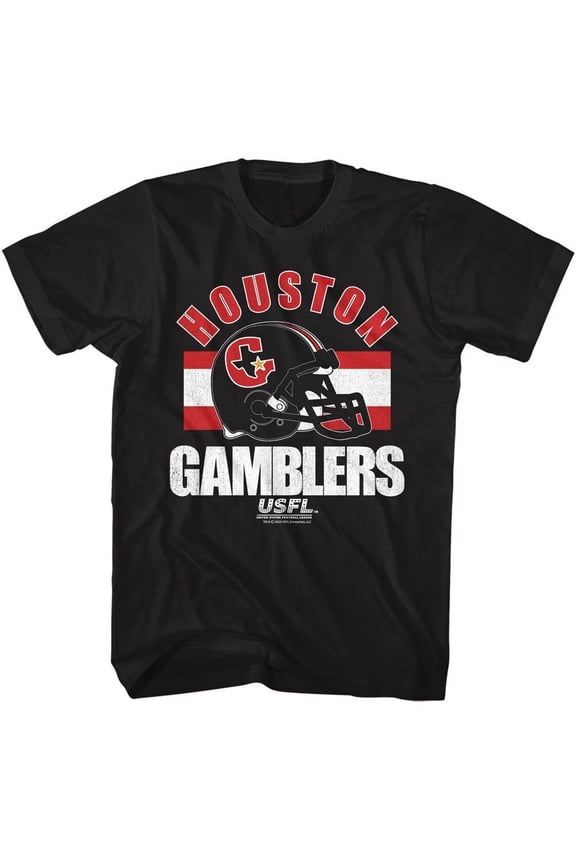 USFL Houston Gamblers Football Black Brands Shirt