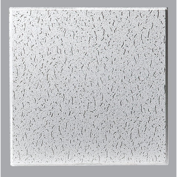 USG Fissured Ceiling Panel Mineral Fiber WHT 24" x 24" Shadowline Tapered Edge