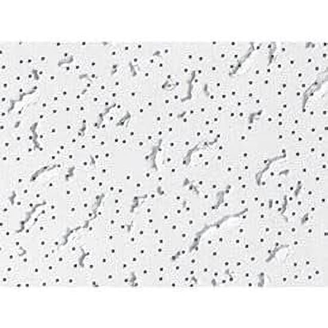 Random Fissure Ceiling USG Fissured Ceiling Panels, Mineral Fiber, White, 24