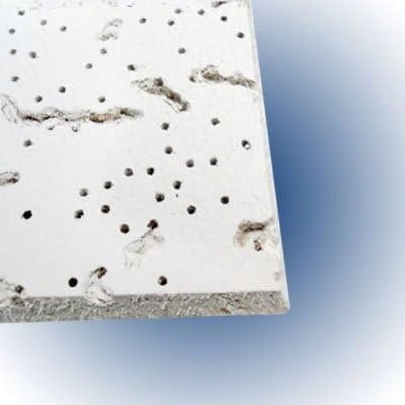 USG Fissured Ceiling Panels, Mineral Fiber, White, 48" x 24"