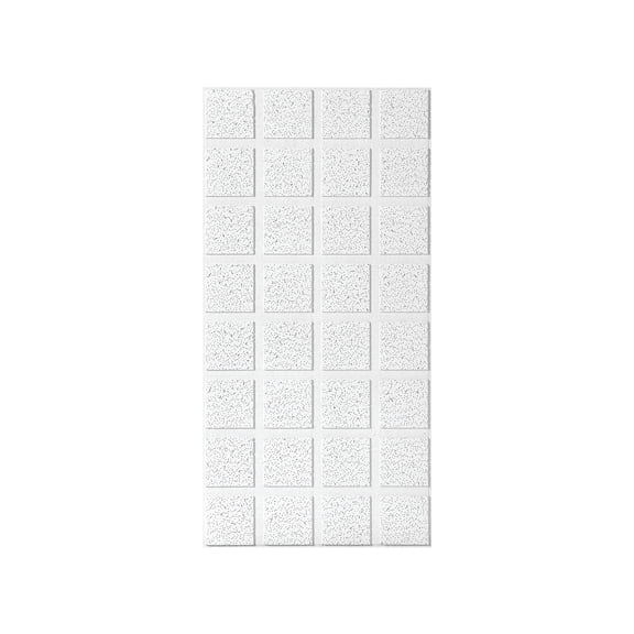 USG R2862 Ceiling Panel, 4 ft L, 2 ft W, 3/4 in Thick, Mineral Fiber, White/Beige/Gray - pack of 6