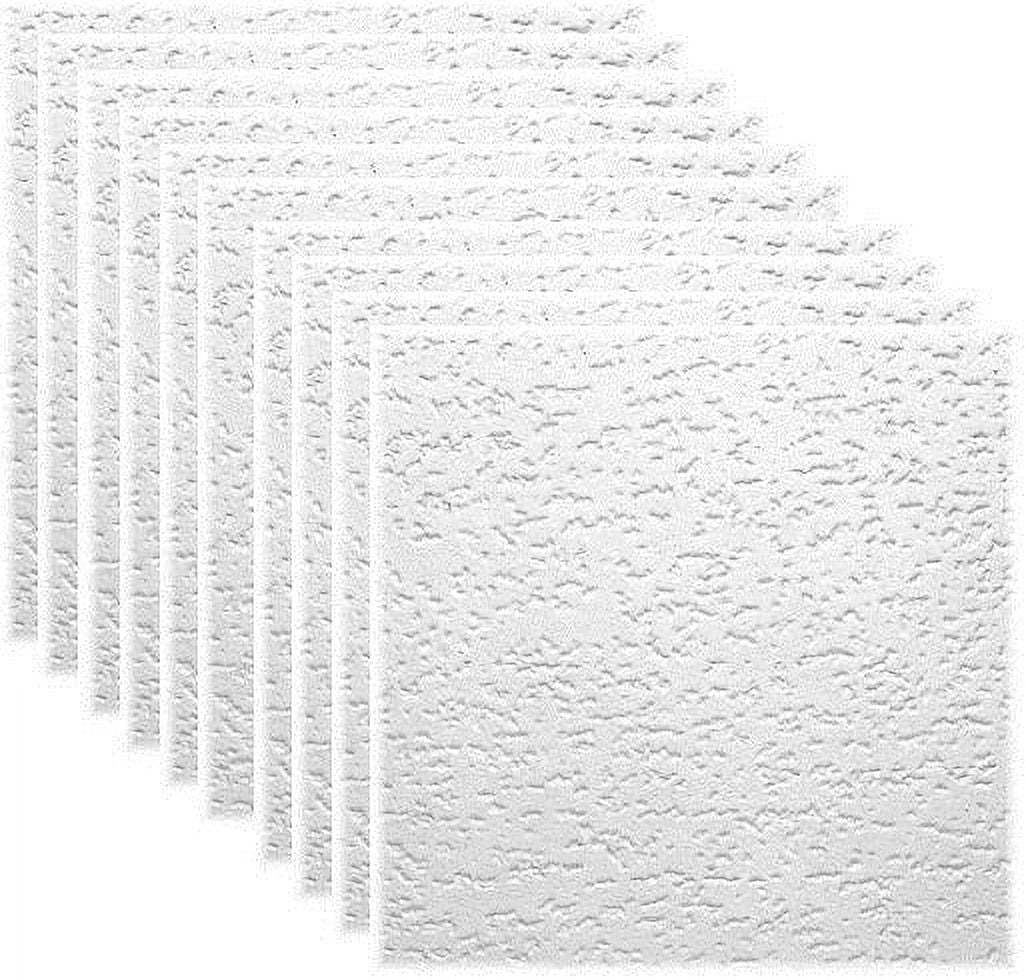 USG Interiors 4240 12" x 12" x .5" Tivoli Class C Wood-Fiber Acoustical Panel Ceiling Tiles - Quantity of 10