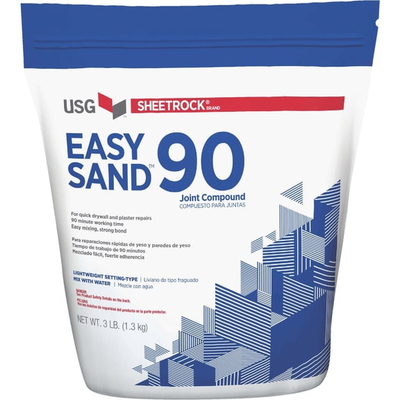 USG - JTT Sheetrock Easy Sand Lightweight Setting Type Drywall Joint Compound - Pack of 6