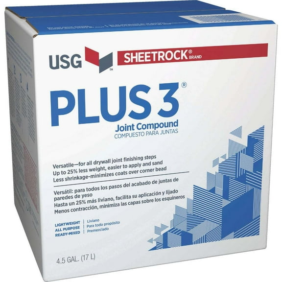 USG Sheetrock Plus 3 White All Purpose Lightweight Joint Compound 4.5 gal