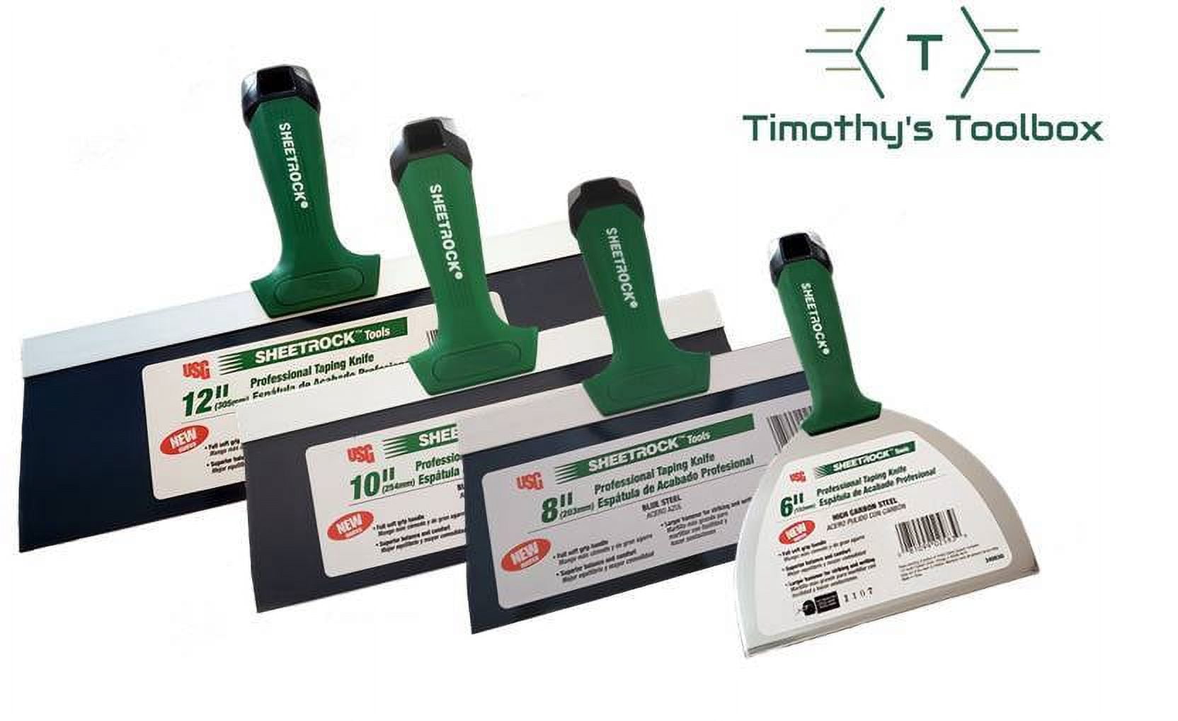 USG Sheetrock Professional Drywall Taping Knives (6,8,10,12