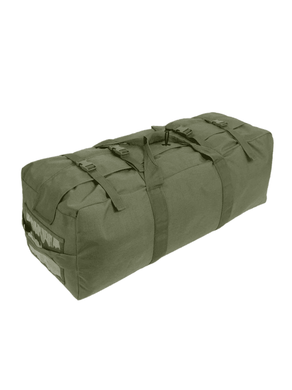 USGI Improved Sport Nylon Duffel Bag, Paint Stained/Dirt Marks, Made in USA, OD