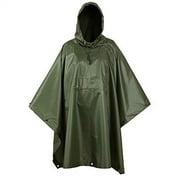 USGI Industries Ripstop Camouflage Multi-Use Military Style Rain Poncho - Emergency Tent and Shelter
