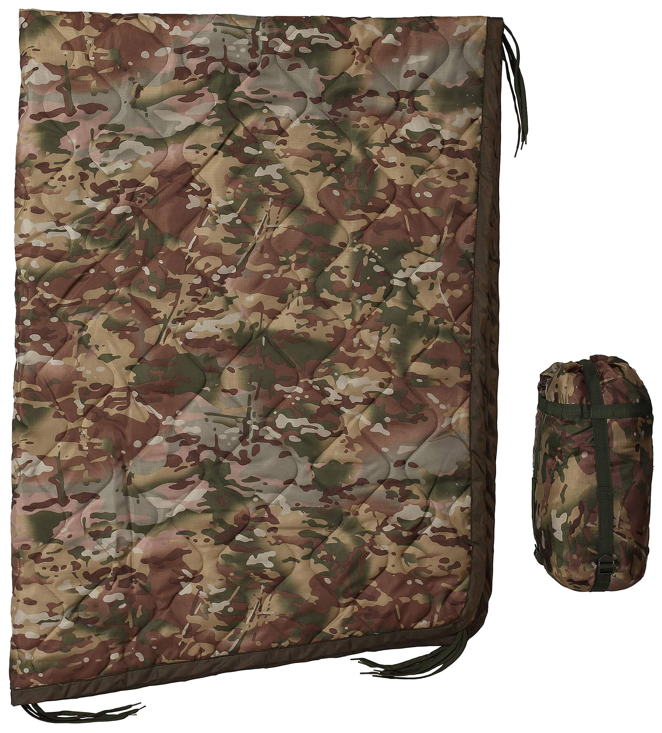 Large Camo Nylon Thermal Insulated Camping Blanket