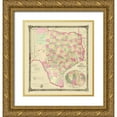 thumbnail image 1 of USGLO 15x16 Gold Ornate Wood Framed with Double Matting Museum Art Print Titled - Texas - USGLO 1867, 1 of 4