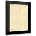 thumbnail image 1 of USGS 11x14 Black Modern Framed Museum Art Print Titled - Pine Tree Wyoming Quad - USGS 1954, 1 of 5