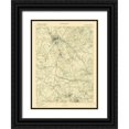 thumbnail image 1 of USGS 11x14 Black Ornate Wood Framed with Double Matting Museum Art Print Titled - Lawrence Massachusetts Sheet - USGS 1893, 1 of 4