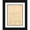 thumbnail image 1 of USGS 11x14 Black Ornate Wood Framed with Double Matting Museum Art Print Titled - Riverton Wyoming Quad - USGS 1952, 1 of 4