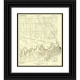 thumbnail image 1 of USGS 12x13 Black Ornate Wood Framed with Double Matting Museum Art Print Titled - Wichita Falls West Texas Quad - USGS 1918, 1 of 4