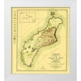 thumbnail image 1 of USGS 12x13 White Modern Wood Framed Museum Art Print Titled - Niihau Island Hawaii - USGS 1929, 1 of 4