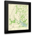 thumbnail image 1 of USGS 12x14 Black Modern Framed Museum Art Print Titled - Argyle Texas Quad - USGS 1960, 1 of 5