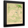 thumbnail image 1 of USGS 12x14 Black Modern Framed Museum Art Print Titled - Benjamin Texas Quad - USGS 1967, 1 of 5