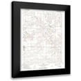 thumbnail image 1 of USGS 12x14 Black Modern Framed Museum Art Print Titled - East Carthage Illinois Quad - USGS 1974, 1 of 5