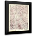 thumbnail image 1 of USGS 12x14 Black Modern Framed Museum Art Print Titled - Eden Valley California Quad - USGS 1928, 1 of 5