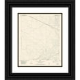 thumbnail image 1 of USGS 12x14 Black Ornate Wood Framed with Double Matting Museum Art Print Titled - Aragon Texas Quad - USGS 1983, 1 of 4
