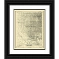 thumbnail image 1 of USGS 12x14 Black Ornate Wood Framed with Double Matting Museum Art Print Titled - Bakersfield California Quad - USGS 1906, 1 of 4