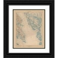 thumbnail image 1 of USGS 12x14 Black Ornate Wood Framed with Double Matting Museum Art Print Titled - St Mary Maryland Quad - USGS 1906, 1 of 4
