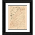 thumbnail image 1 of USGS 12x14 Black Ornate Wood Framed with Double Matting Museum Art Print Titled - Uniontown Pennsylvania Quad - USGS 1900, 1 of 4
